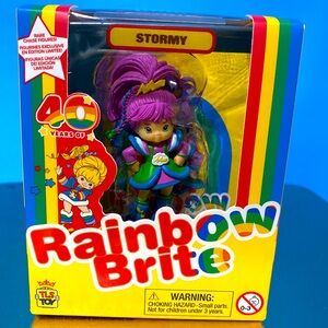 RAINBOW BRITE NWT 40TH ANNIVERSARY COLLECTIBLE STORMY CHARACTER  COLORFUL FIGURE